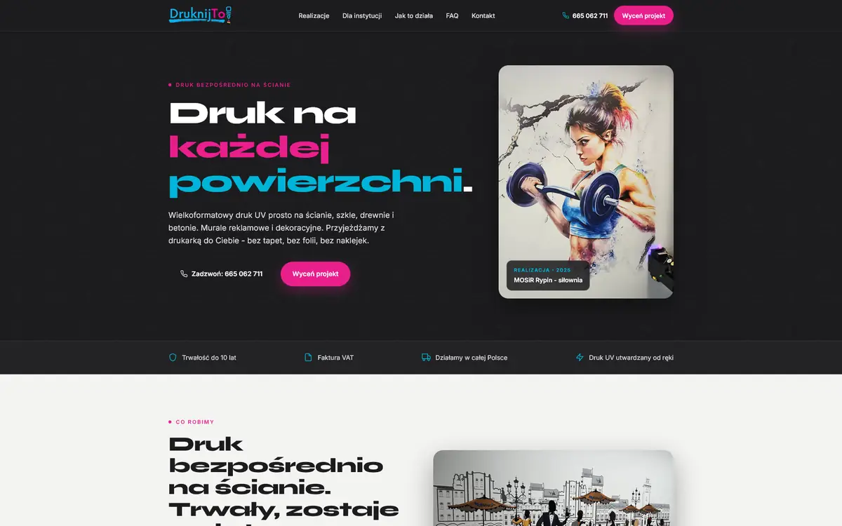 DruknijTo website - home page view