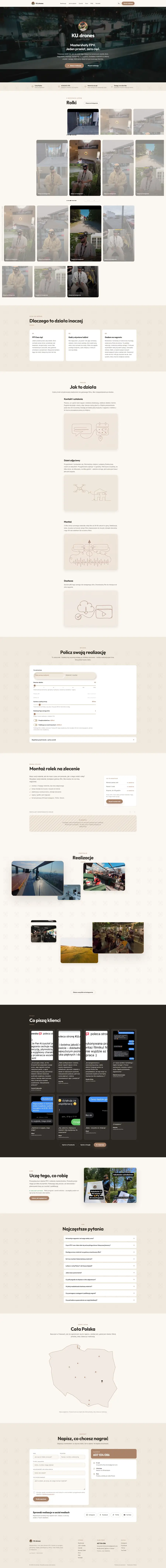 Full KU.drones website - screenshot to scroll